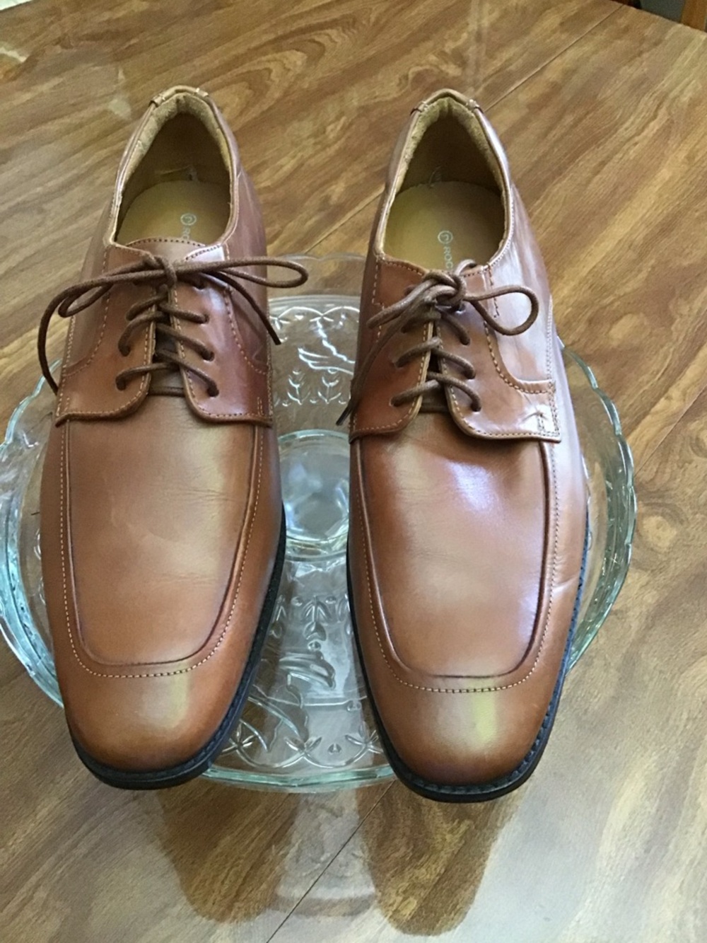 Rockport Men’s Apron Toe Brown Leather Oxford